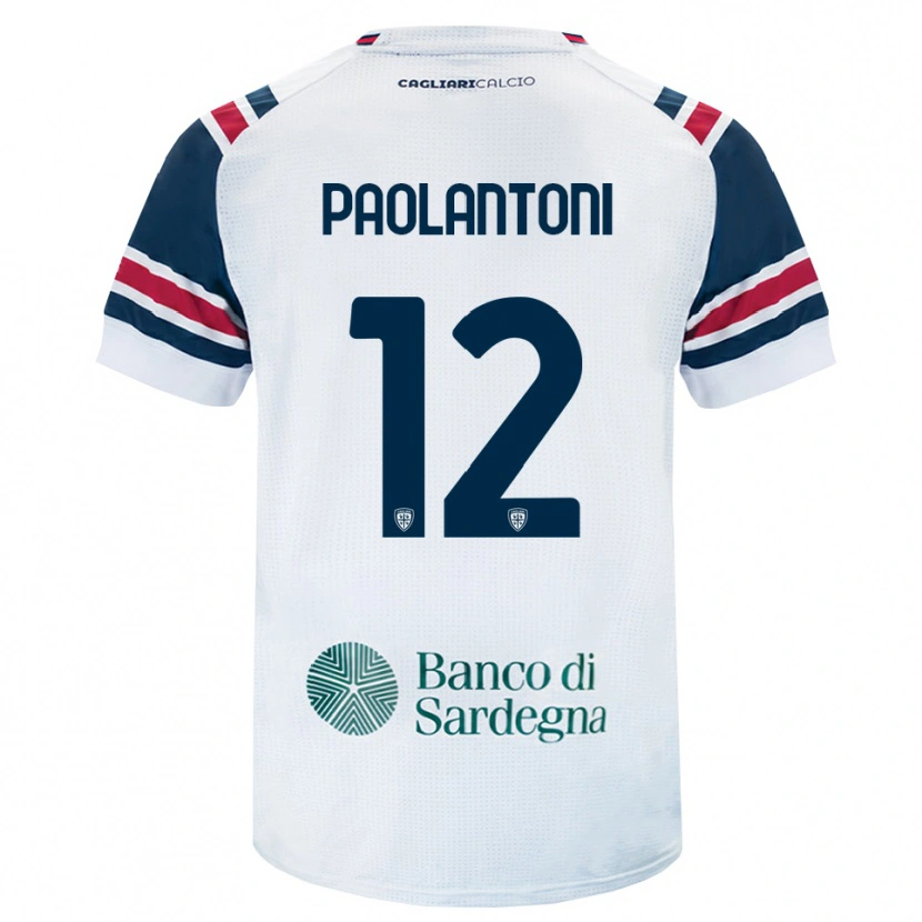 Danxen Mænd Davide Paolantoni #12 Hvid Rød Grøn Udebane Spillertrøjer 2026/27 Trøje T-Shirt