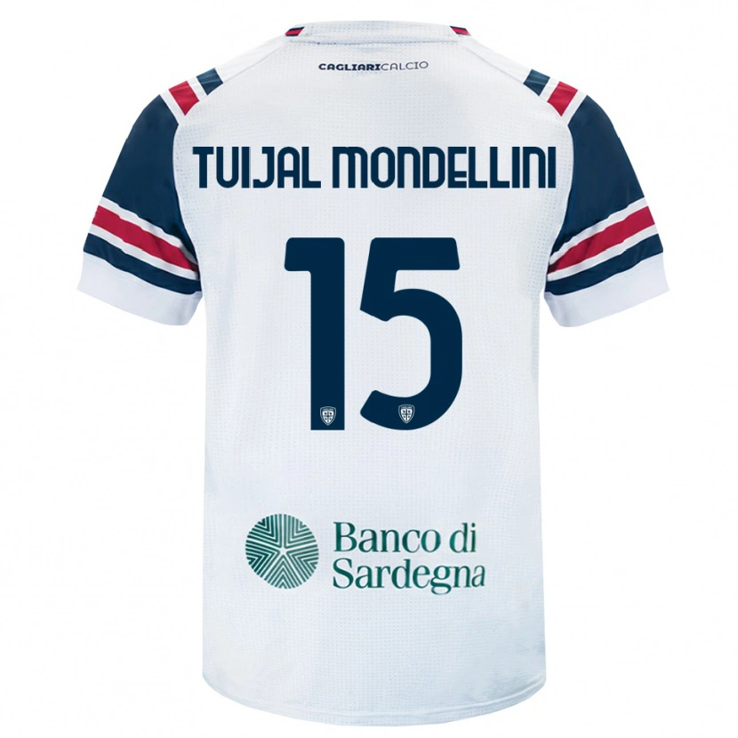 Danxen Mænd Luca Tuijai Mondellini #15 Hvid Rød Grøn Udebane Spillertrøjer 2026/27 Trøje T-Shirt