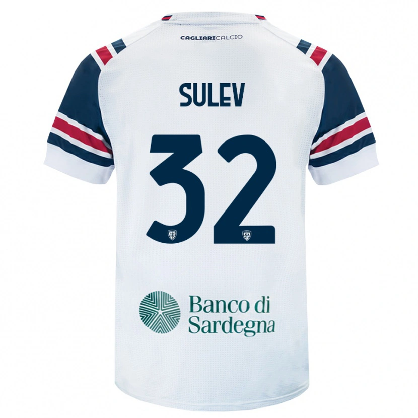 Danxen Mænd Ivan Sulev #32 Hvid Rød Grøn Udebane Spillertrøjer 2026/27 Trøje T-Shirt