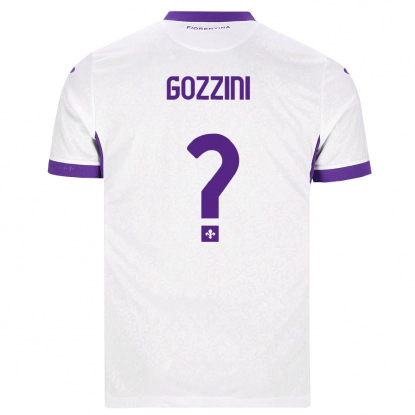 Danxen Mænd Gozzini #0 Hvid Lilla Udebane Spillertrøjer 2026/27 Trøje T-Shirt
