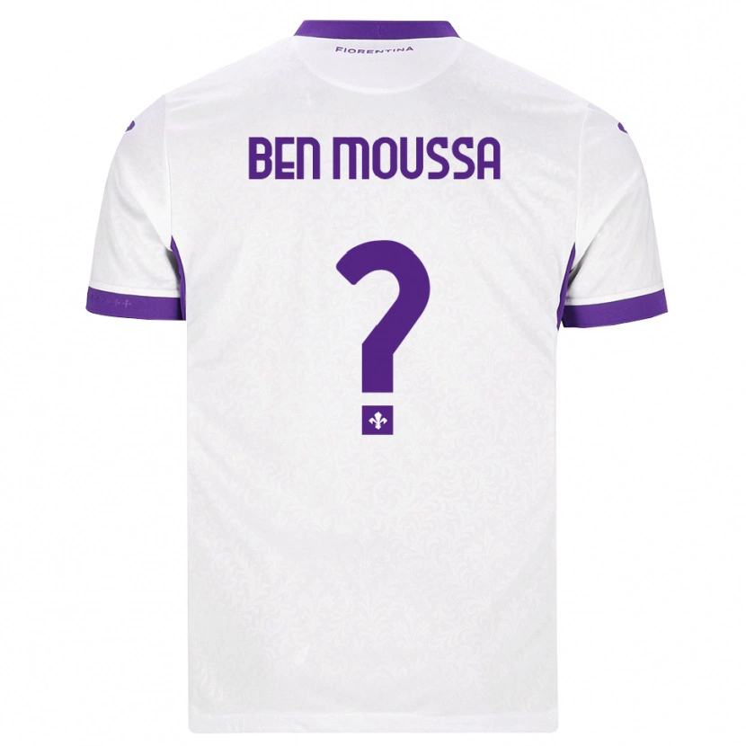 Danxen Mænd Mehdi Ben Moussa #0 Hvid Lilla Udebane Spillertrøjer 2026/27 Trøje T-Shirt