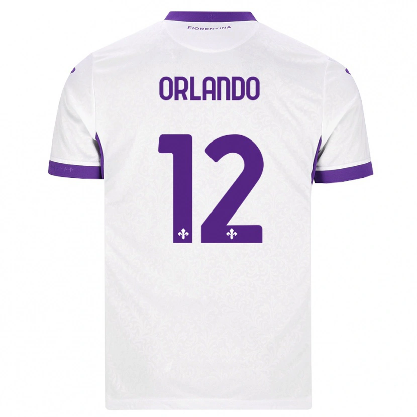 Danxen Mænd Giulio Orlando #12 Hvid Lilla Udebane Spillertrøjer 2026/27 Trøje T-Shirt