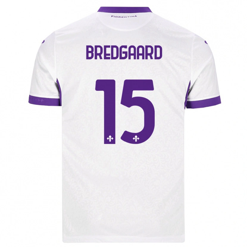 Danxen Mænd Sofie Bredgaard #15 Hvid Lilla Udebane Spillertrøjer 2026/27 Trøje T-Shirt