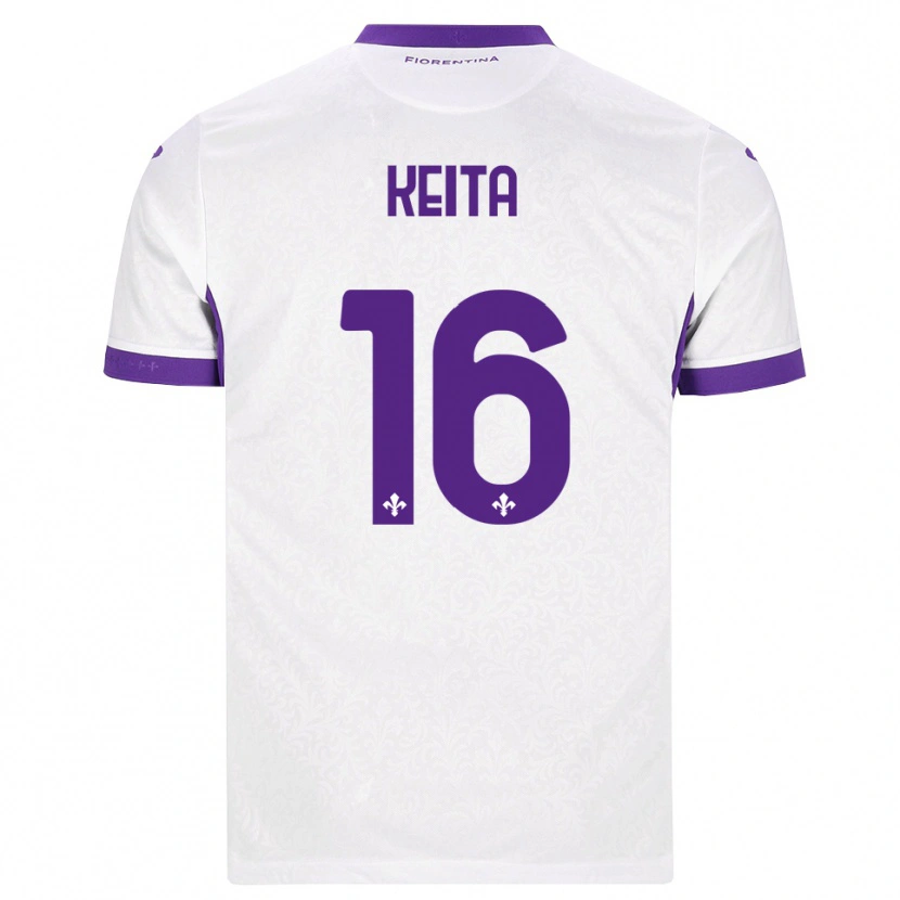 Danxen Mænd Bala Keita #16 Hvid Lilla Udebane Spillertrøjer 2026/27 Trøje T-Shirt