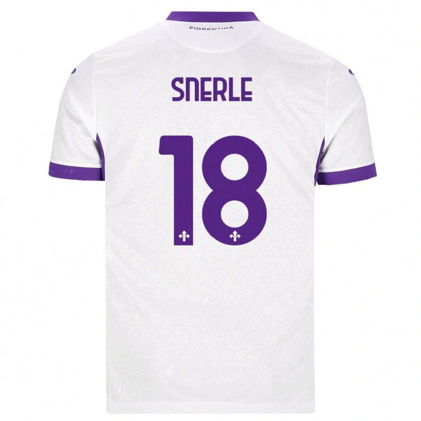 Danxen Mænd Emma Strøm Snerle #18 Hvid Lilla Udebane Spillertrøjer 2026/27 Trøje T-Shirt