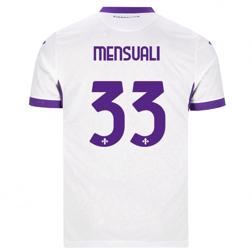 Danxen Mænd Alice Mensuali #33 Hvid Lilla Udebane Spillertrøjer 2026/27 Trøje T-Shirt