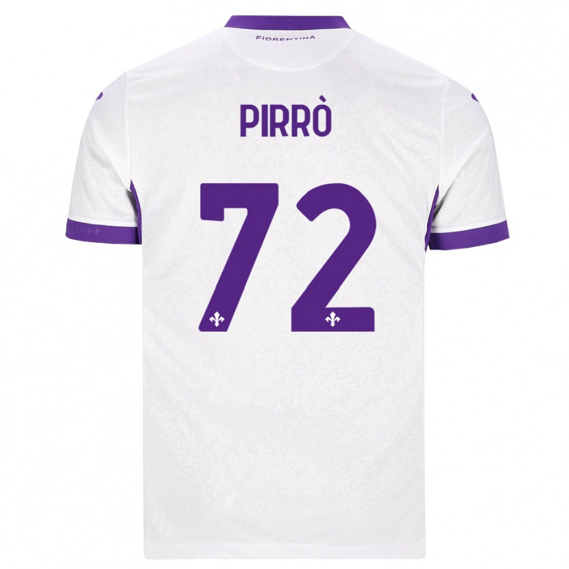 Danxen Mænd Antonio Pirrò #72 Hvid Lilla Udebane Spillertrøjer 2026/27 Trøje T-Shirt