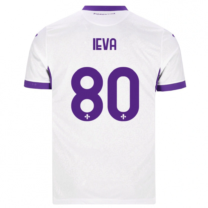 Danxen Mænd Stella Ieva #80 Hvid Lilla Udebane Spillertrøjer 2026/27 Trøje T-Shirt