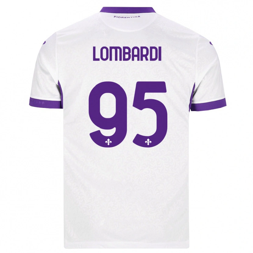 Danxen Mænd Emma Lombardi #95 Hvid Lilla Udebane Spillertrøjer 2026/27 Trøje T-Shirt
