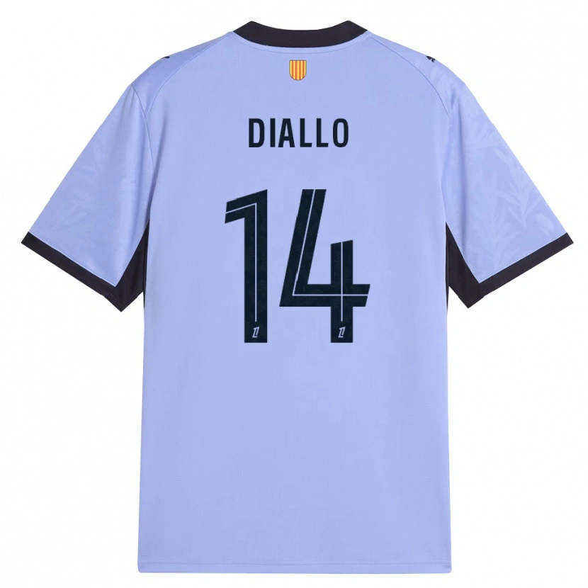 Danxen Mænd Eliès Diallo #14 Lilla Sort Tredje Sæt Spillertrøjer 2026/27 Trøje T-Shirt