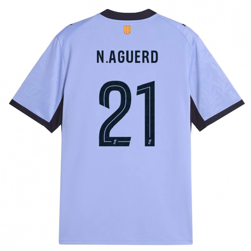 Danxen Mænd Nayef Aguerd #21 Lilla Sort Tredje Sæt Spillertrøjer 2026/27 Trøje T-Shirt