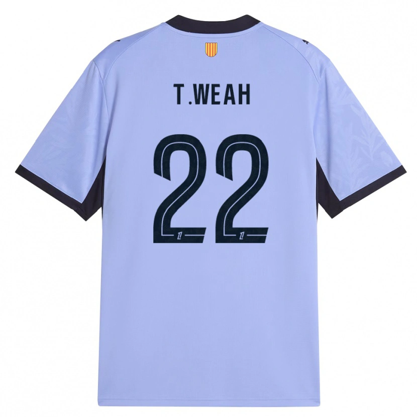 Danxen Mænd Timothy Weah #22 Lilla Sort Tredje Sæt Spillertrøjer 2026/27 Trøje T-Shirt