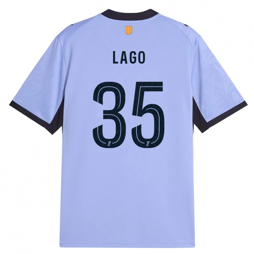 Danxen Mænd Ange Lago #35 Lilla Sort Tredje Sæt Spillertrøjer 2026/27 Trøje T-Shirt