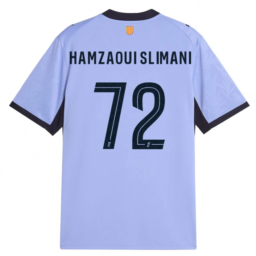 Danxen Mænd Hilan Hamzaoui Slimani #72 Lilla Sort Tredje Sæt Spillertrøjer 2026/27 Trøje T-Shirt