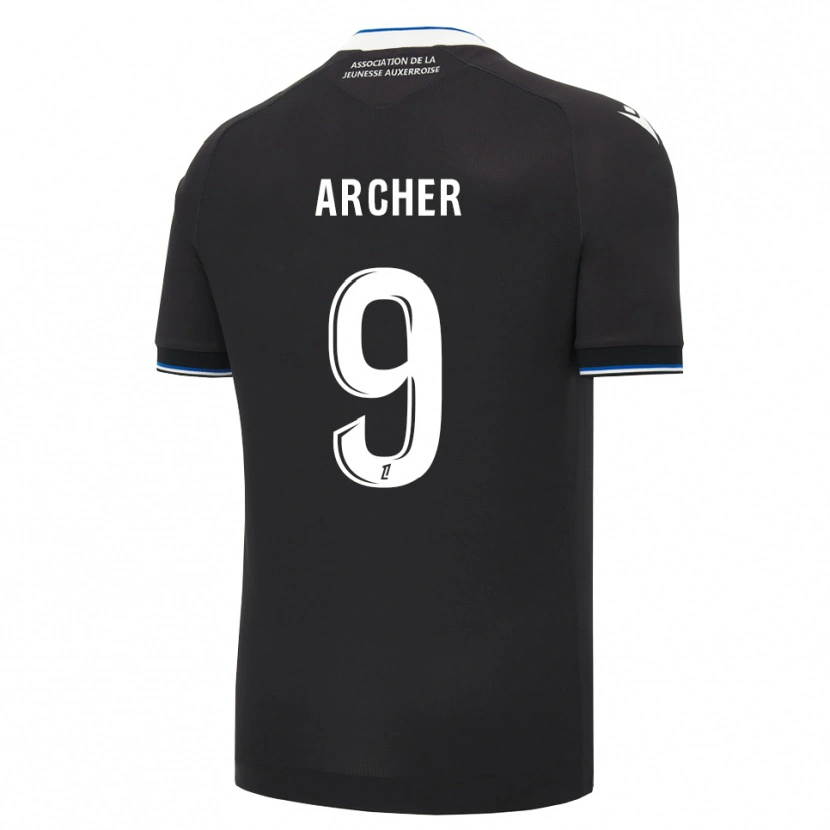 Danxen Mænd Cameron Archer #9 Sort Blå Hvid Udebane Spillertrøjer 2026/27 Trøje T-Shirt