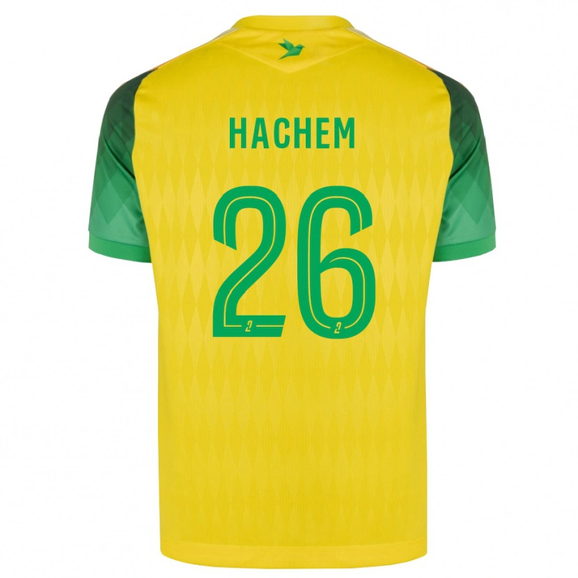 Danxen Mænd Ryad Hachem #26 Gul Grøn Rød Hjemmebane Spillertrøjer 2026/27 Trøje T-Shirt