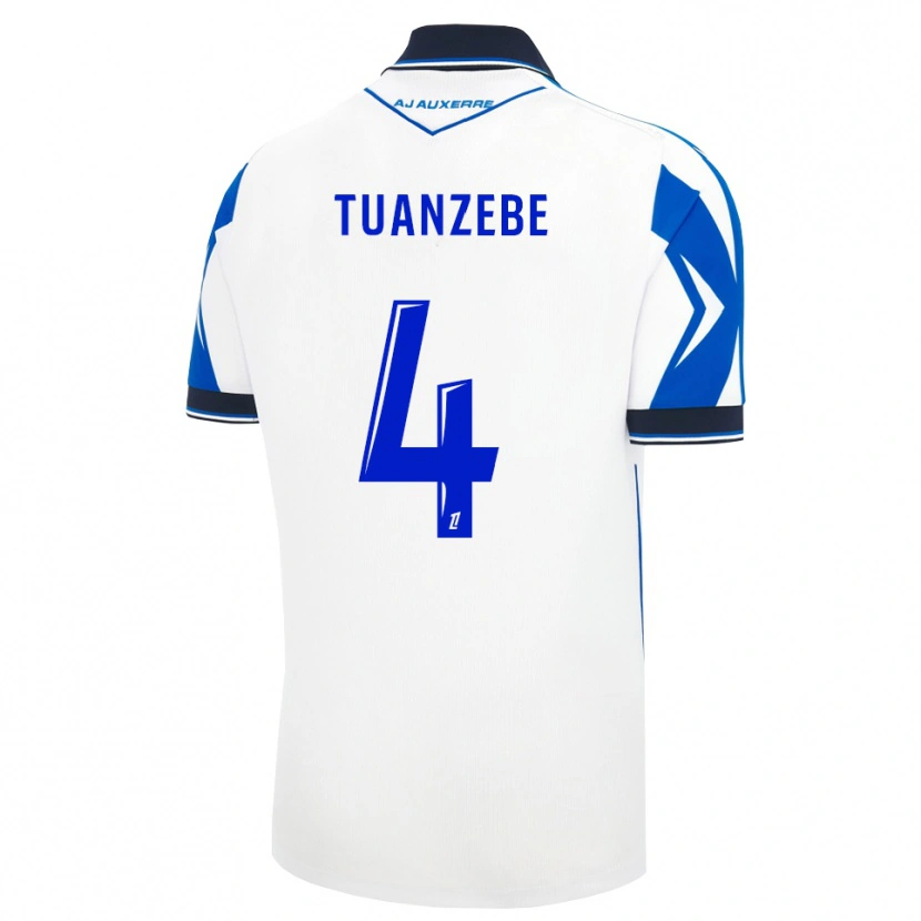 Danxen Kvinder Axel Tuanzebe #4 Sort Hvid Blå Hjemmebane Spillertrøjer 2026/27 Trøje T-Shirt