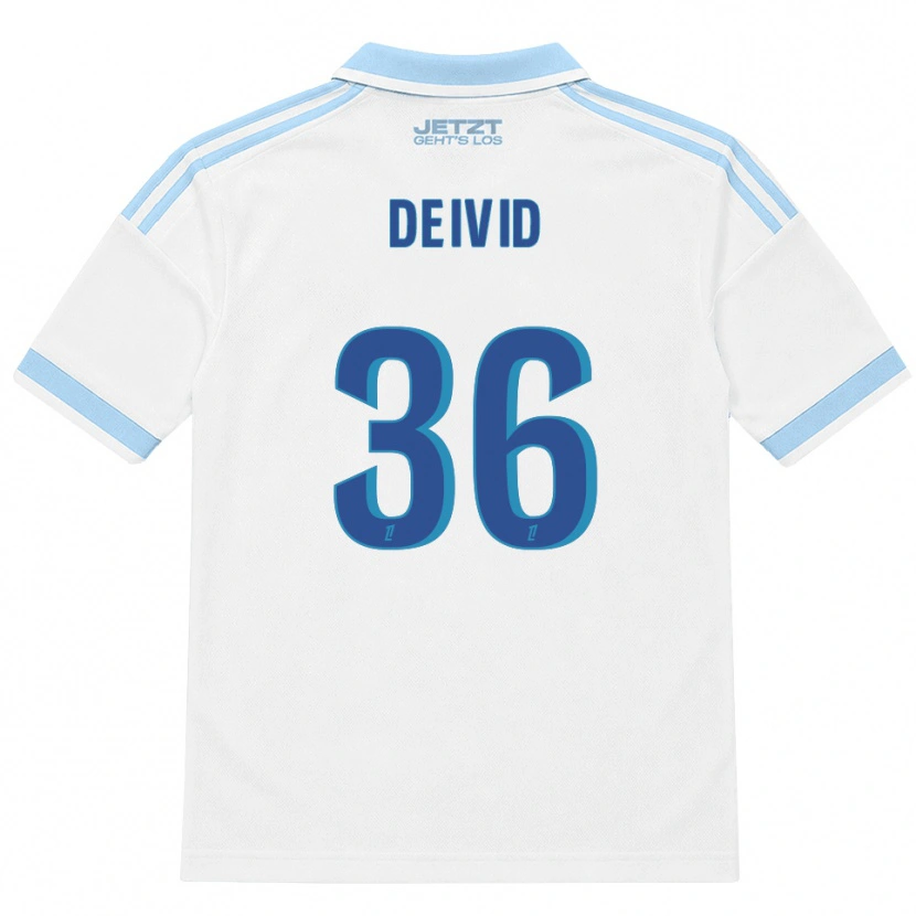 Danxen Kvinder Deivid Washington #36 Lys Himmelblå Hvid Rød Udebane Spillertrøjer 2026/27 Trøje T-Shirt
