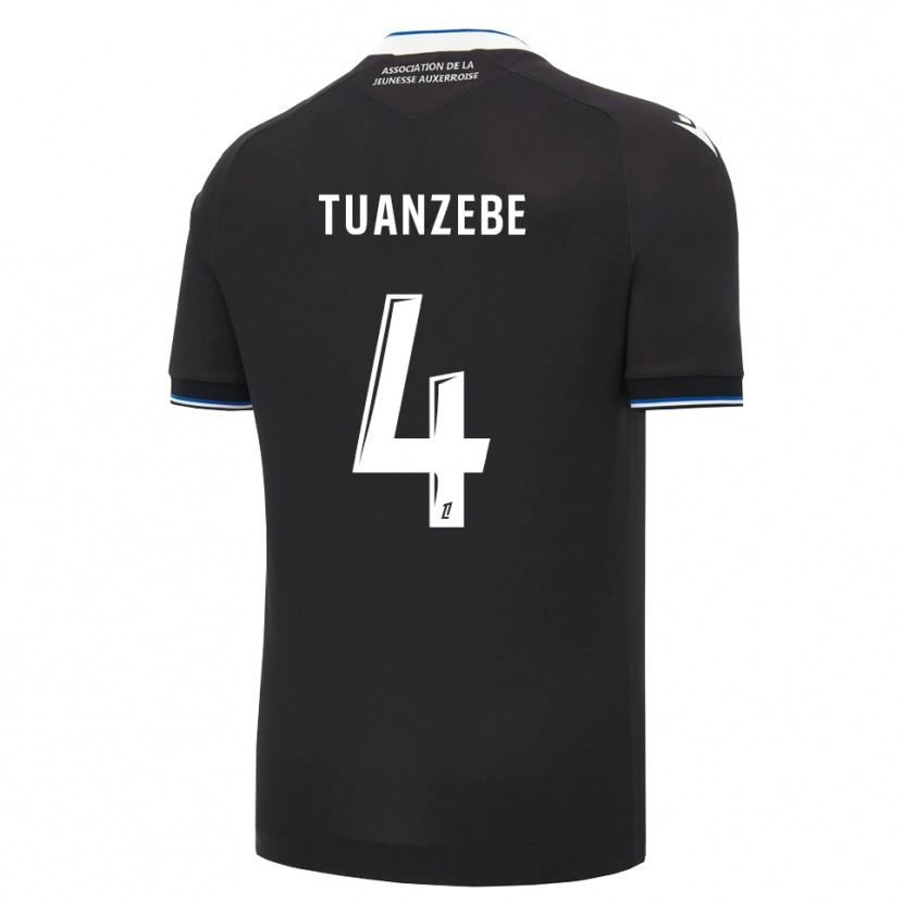 Danxen Kvinder Axel Tuanzebe #4 Sort Blå Hvid Udebane Spillertrøjer 2026/27 Trøje T-Shirt