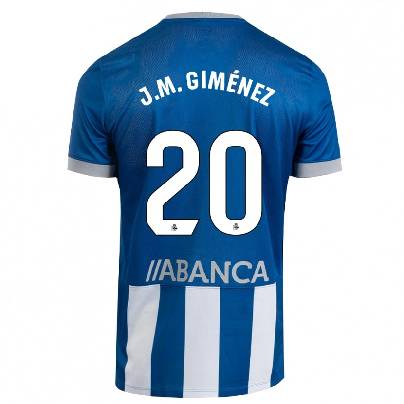 Danxen Kvinder José María Giménez #20 Blå Grå Hvid Hjemmebane Spillertrøjer 2026/27 Trøje T-Shirt