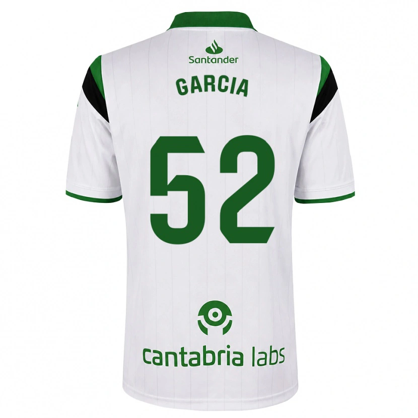 Danxen Kvinder Pablo García #52 Hvid Grøn Sort Hjemmebane Spillertrøjer 2026/27 Trøje T-Shirt