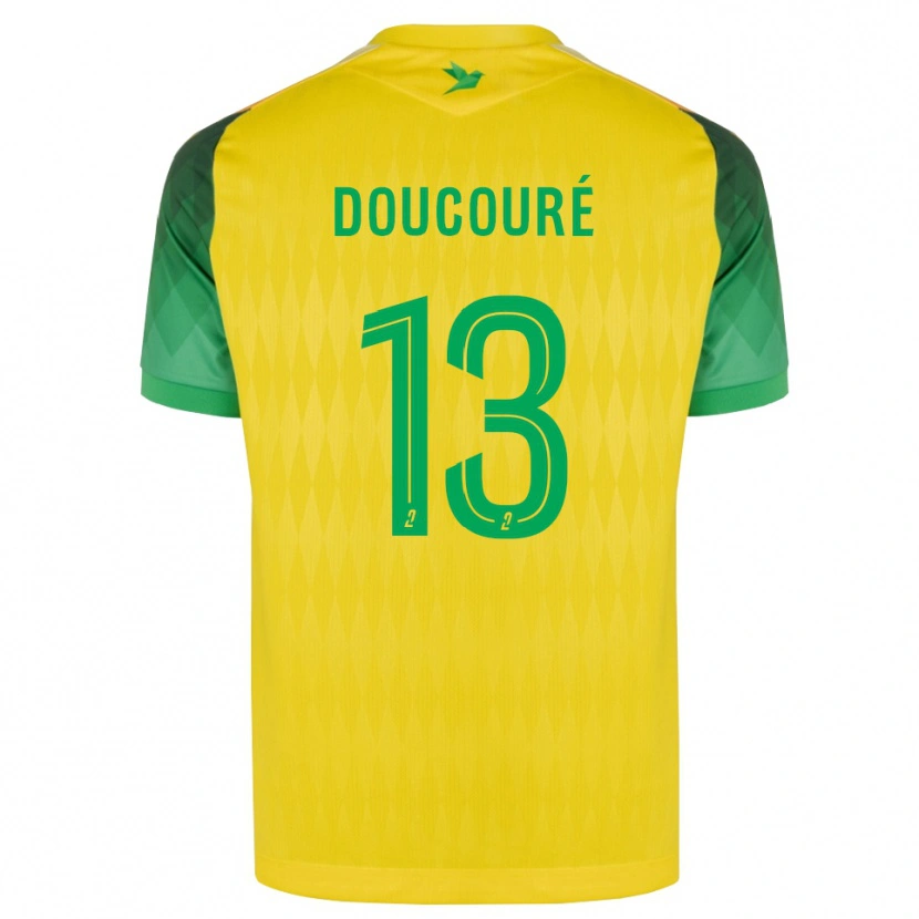 Danxen Kvinder Fodé Doucouré #13 Gul Grøn Rød Hjemmebane Spillertrøjer 2026/27 Trøje T-Shirt