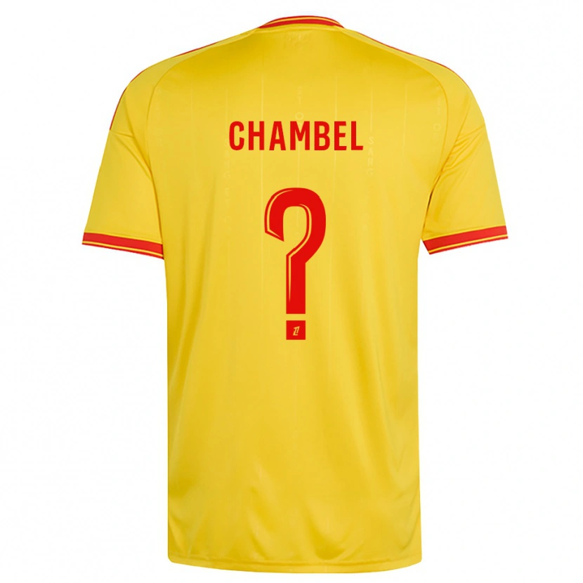 Danxen Kvinder Djibril Chambel #0 Guld Orange Rød Hjemmebane Spillertrøjer 2026/27 Trøje T-Shirt