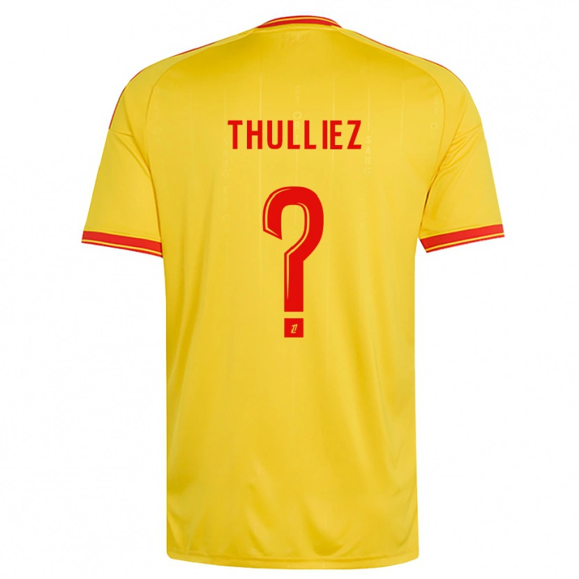 Danxen Kvinder Lucie Thulliez #0 Guld Orange Rød Hjemmebane Spillertrøjer 2026/27 Trøje T-Shirt