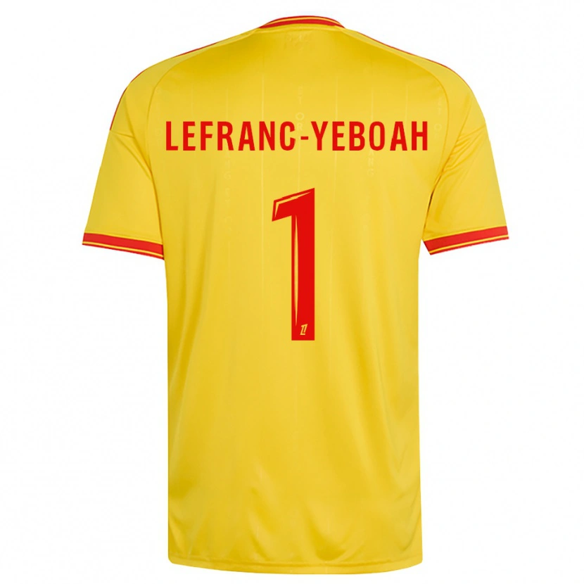 Danxen Kvinder Daïvy Lefranc-Yeboah #1 Guld Orange Rød Hjemmebane Spillertrøjer 2026/27 Trøje T-Shirt