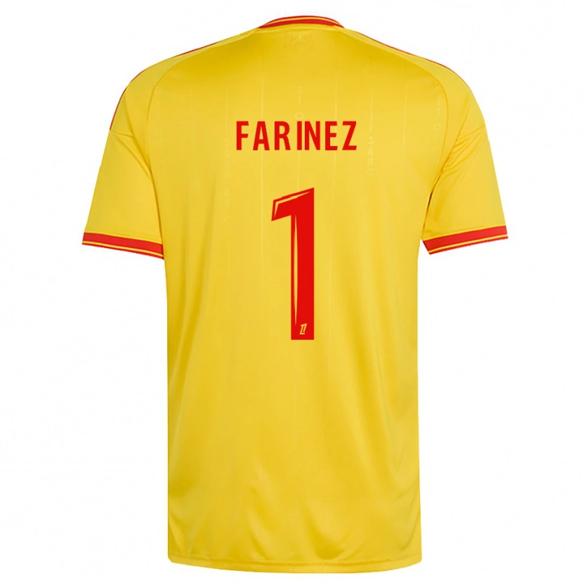 Danxen Kvinder Wuilker Fariñez #1 Guld Orange Rød Hjemmebane Spillertrøjer 2026/27 Trøje T-Shirt