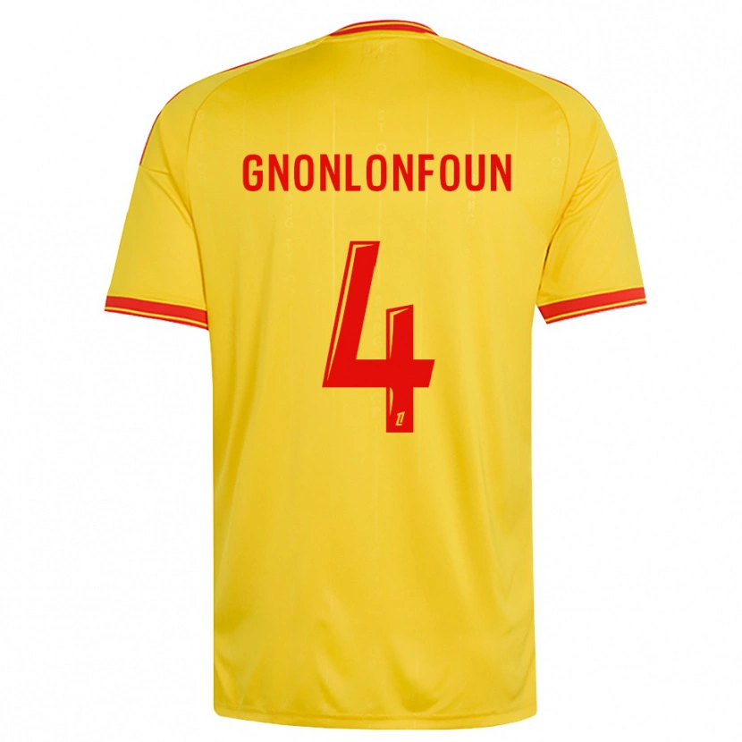 Danxen Kvinder Madi Gnonlonfoun #4 Guld Orange Rød Hjemmebane Spillertrøjer 2026/27 Trøje T-Shirt