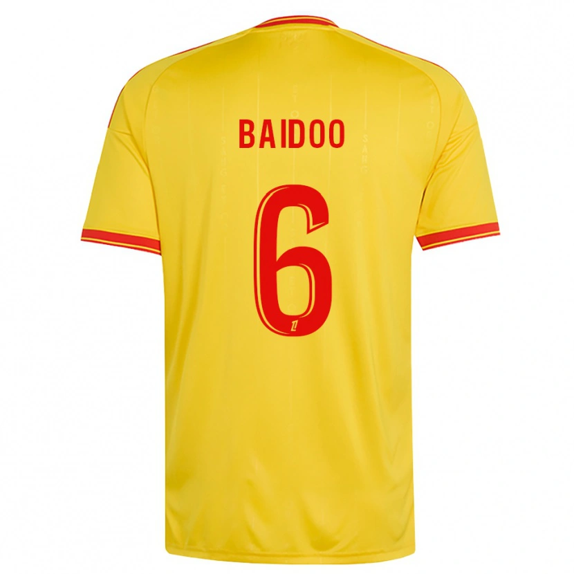 Danxen Kvinder Samson Baidoo #6 Guld Orange Rød Hjemmebane Spillertrøjer 2026/27 Trøje T-Shirt
