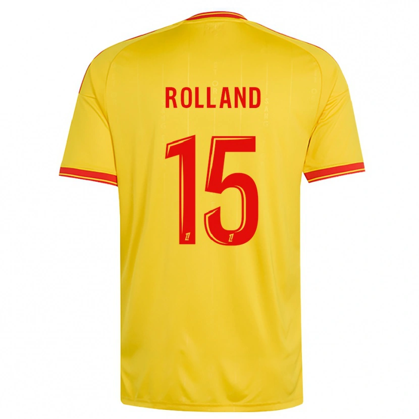 Danxen Kvinder Paul Rolland #15 Guld Orange Rød Hjemmebane Spillertrøjer 2026/27 Trøje T-Shirt