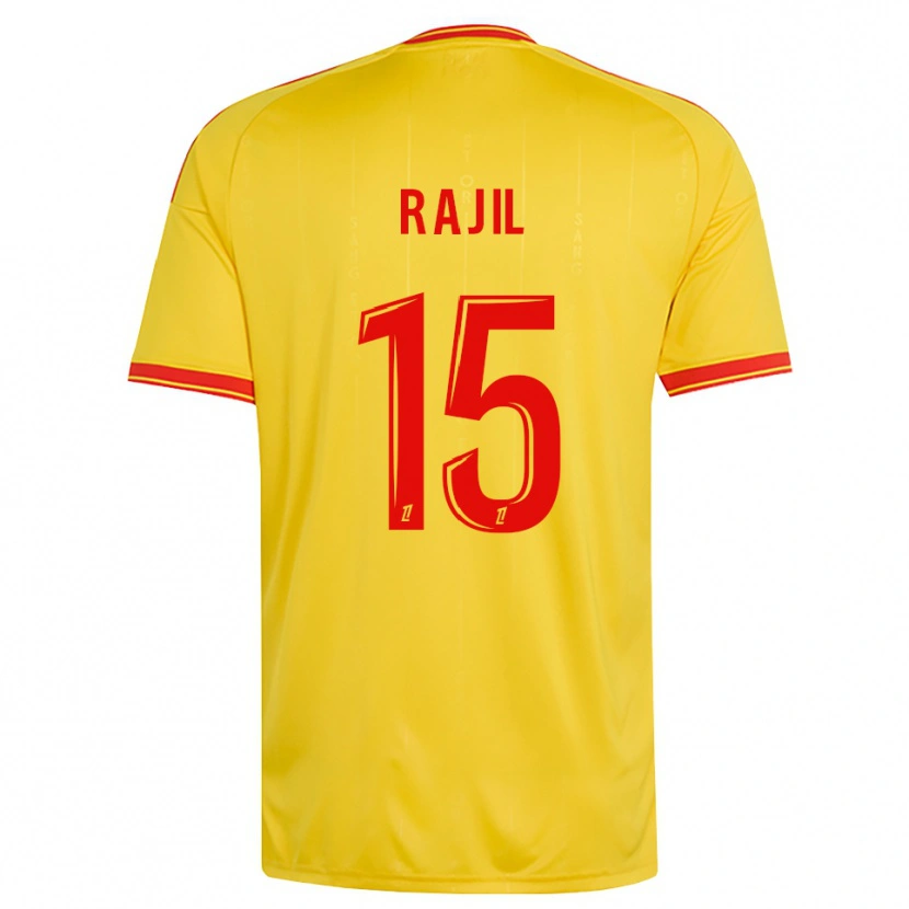 Danxen Kvinder Jibril Rajil #15 Guld Orange Rød Hjemmebane Spillertrøjer 2026/27 Trøje T-Shirt
