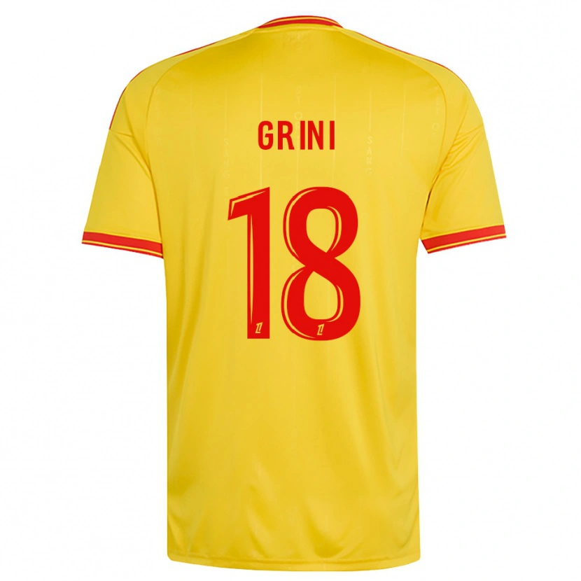 Danxen Kvinder Ilyes Grini #18 Guld Orange Rød Hjemmebane Spillertrøjer 2026/27 Trøje T-Shirt