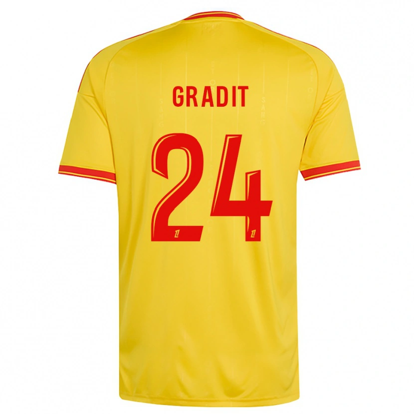 Danxen Kvinder Jonathan Gradit #24 Guld Orange Rød Hjemmebane Spillertrøjer 2026/27 Trøje T-Shirt
