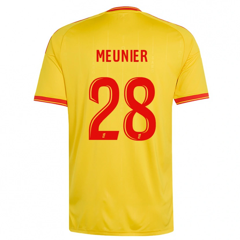 Danxen Kvinder Jennifer Meunier #28 Guld Orange Rød Hjemmebane Spillertrøjer 2026/27 Trøje T-Shirt