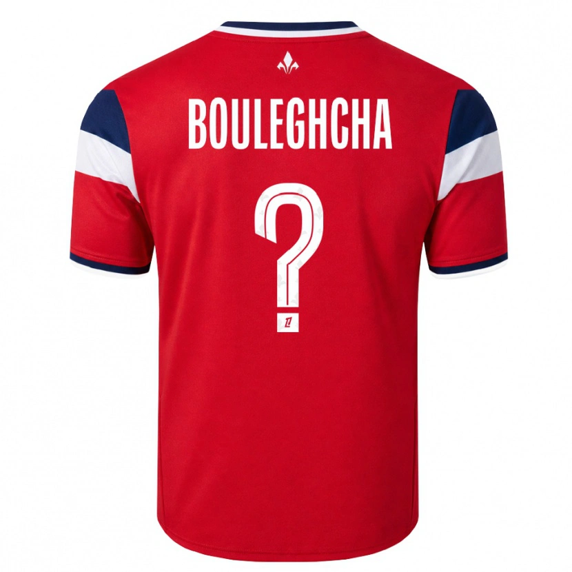 Danxen Kvinder Ismail Bouleghcha #0 Rød Hvid Kongeblå Hjemmebane Spillertrøjer 2026/27 Trøje T-Shirt