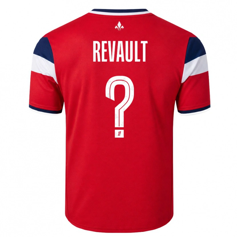Danxen Kvinder Joris Revault #0 Rød Hvid Kongeblå Hjemmebane Spillertrøjer 2026/27 Trøje T-Shirt