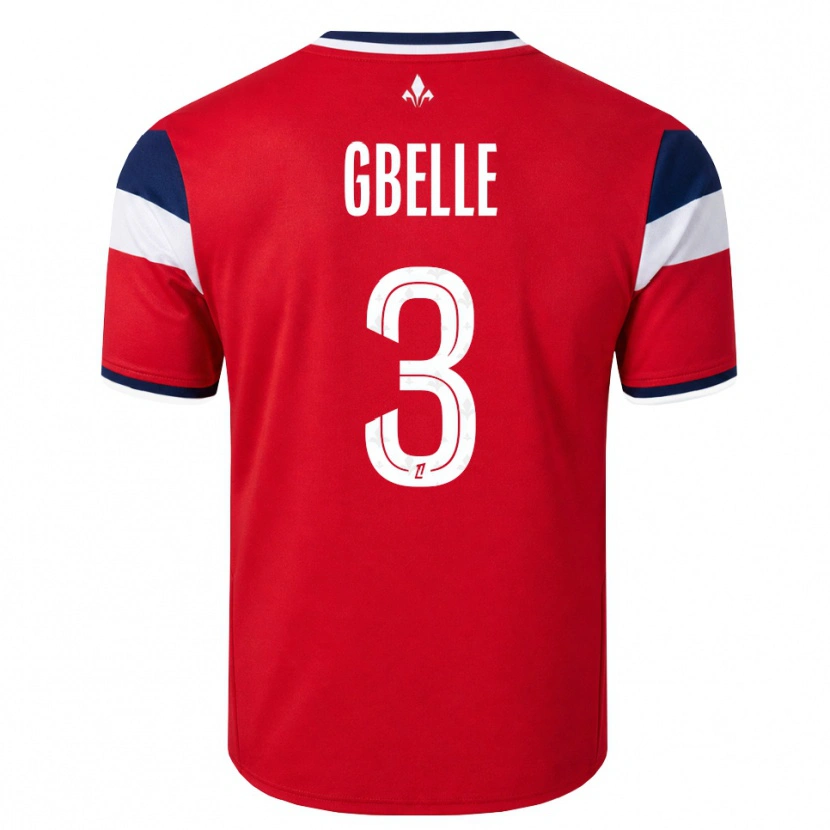 Danxen Kvinder Arthur Gbelle #3 Rød Hvid Kongeblå Hjemmebane Spillertrøjer 2026/27 Trøje T-Shirt