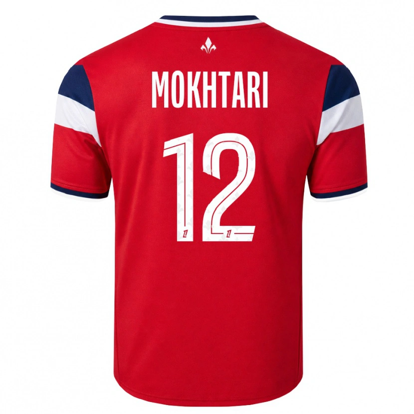 Danxen Kvinder Brahim Mokhtari #12 Rød Hvid Kongeblå Hjemmebane Spillertrøjer 2026/27 Trøje T-Shirt