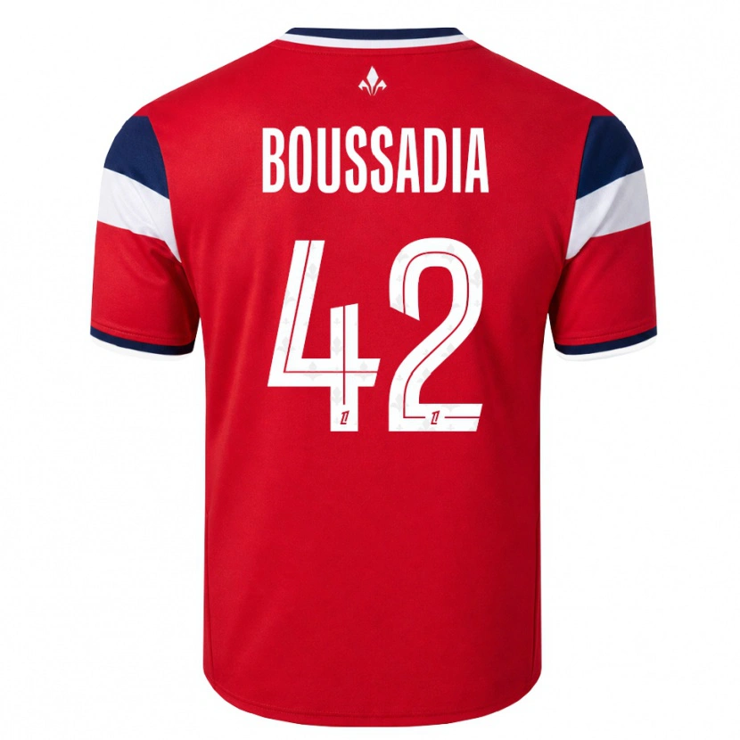 Danxen Kvinder Saad Boussadia #42 Rød Hvid Kongeblå Hjemmebane Spillertrøjer 2026/27 Trøje T-Shirt
