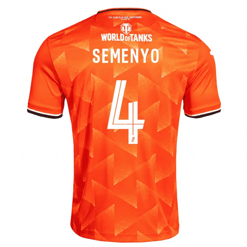 Danxen Kvinder Jai Semenyo #4 Orange Hvid Sort Hjemmebane Spillertrøjer 2026/27 Trøje T-Shirt