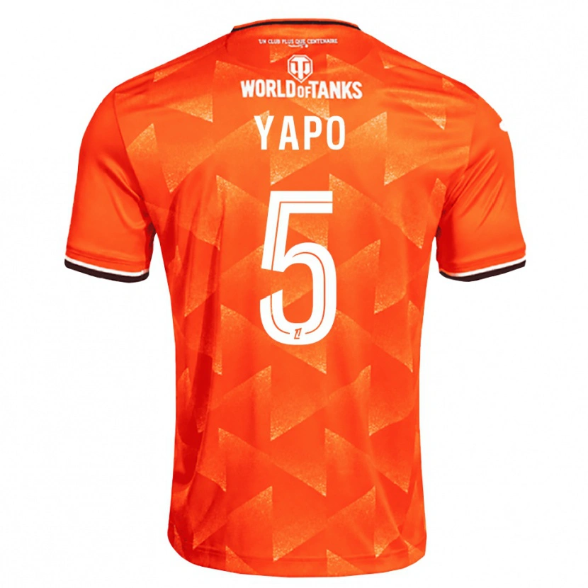 Danxen Kvinder Ezekiel Yapo #5 Orange Hvid Sort Hjemmebane Spillertrøjer 2026/27 Trøje T-Shirt