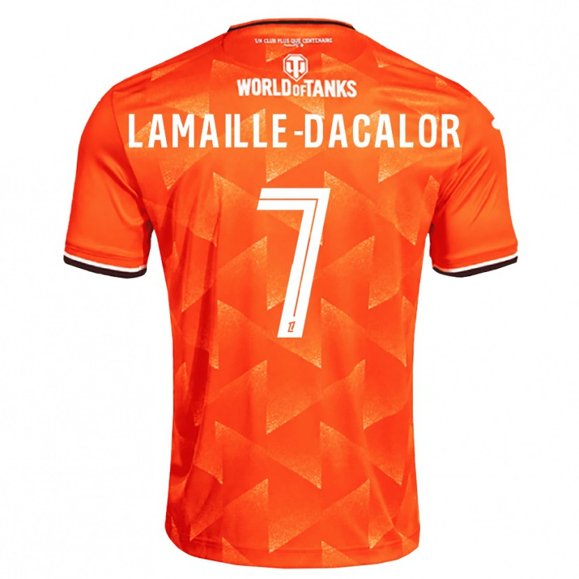 Danxen Kvinder Olan Lamaille-Dacalor #7 Orange Hvid Sort Hjemmebane Spillertrøjer 2026/27 Trøje T-Shirt