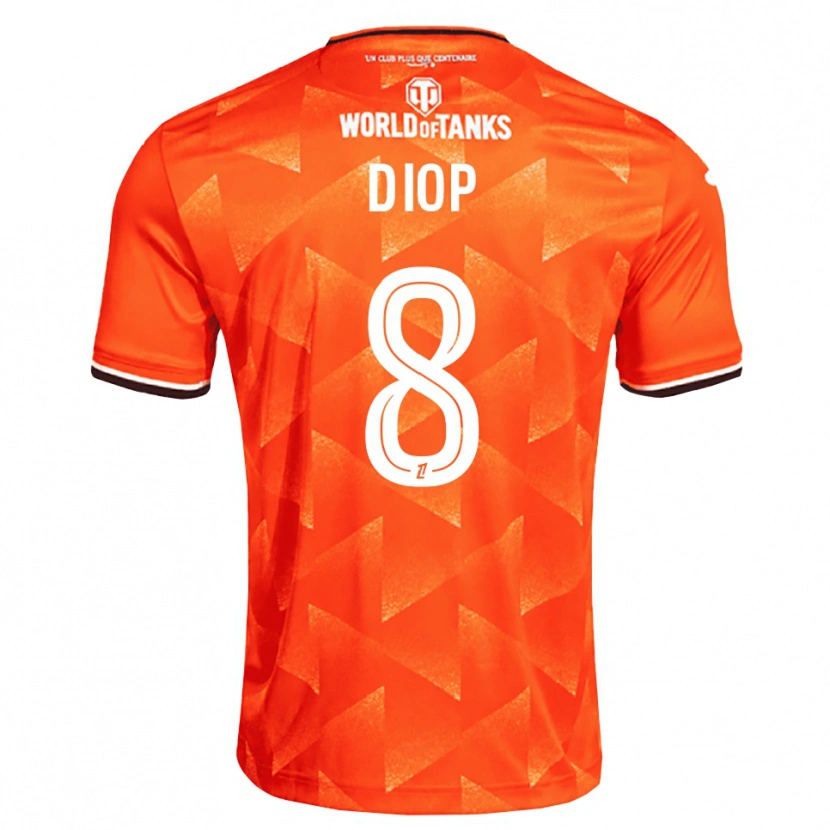 Danxen Kvinder Samba Diop #8 Orange Hvid Sort Hjemmebane Spillertrøjer 2026/27 Trøje T-Shirt