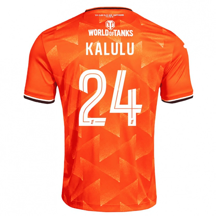 Danxen Kvinder Gédéon Kalulu #24 Orange Hvid Sort Hjemmebane Spillertrøjer 2026/27 Trøje T-Shirt
