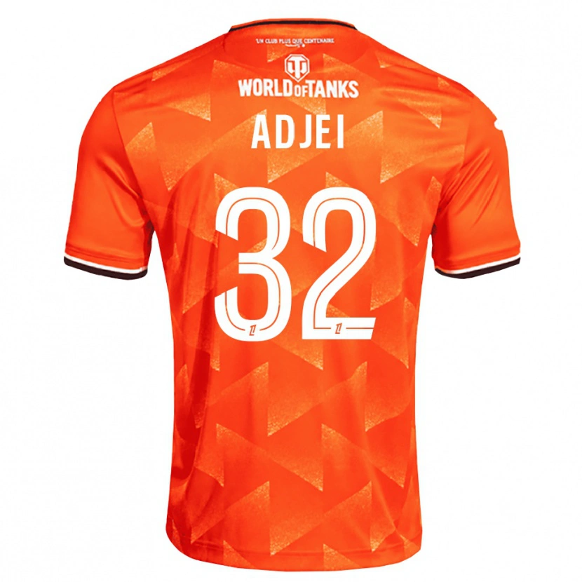 Danxen Kvinder Nathaniel Adjei #32 Orange Hvid Sort Hjemmebane Spillertrøjer 2026/27 Trøje T-Shirt