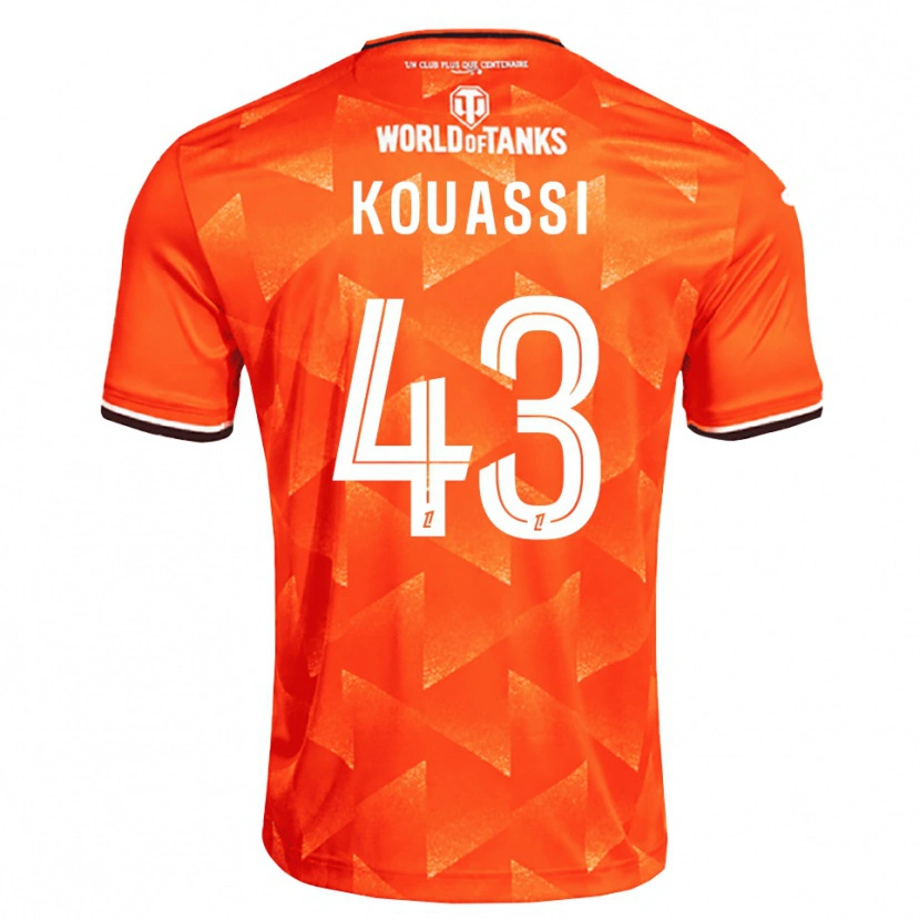 Danxen Kvinder Arsène Kouassi #43 Orange Hvid Sort Hjemmebane Spillertrøjer 2026/27 Trøje T-Shirt