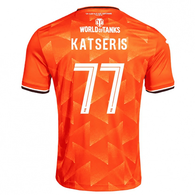 Danxen Kvinder Panos Katseris #77 Orange Hvid Sort Hjemmebane Spillertrøjer 2026/27 Trøje T-Shirt